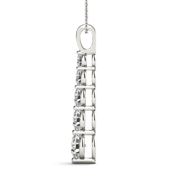 Dawn Drop lab-grown diamond drop pendant, 14k gold