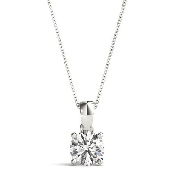 Single Dawn lab-grown diamond solitaire pendant, 14k gold