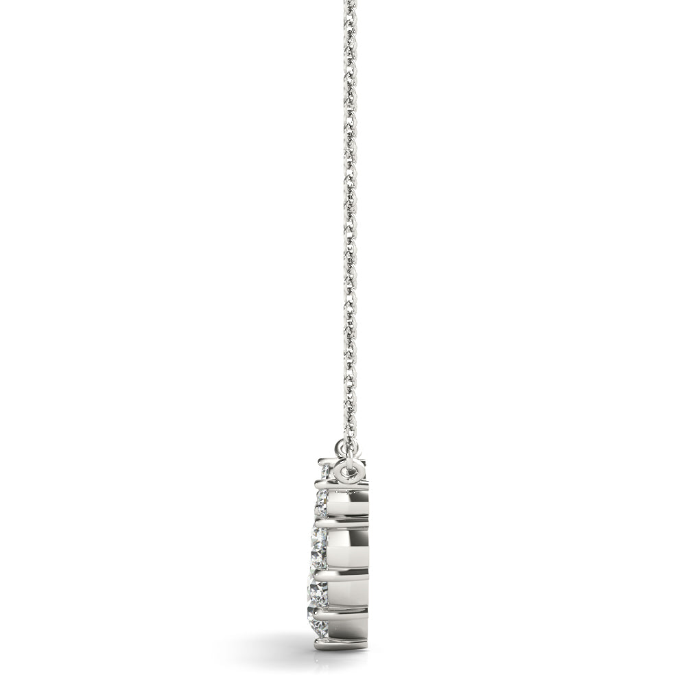 Quiet Balance lab-grown diamond necklace, 14k gold