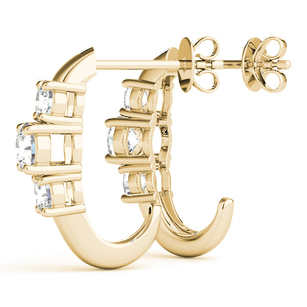 Guiding Grace lab-grown diamond hoop earrings, 14k gold