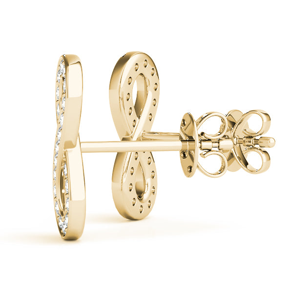 Love Promise lab-grown diamond earrings, 14k gold