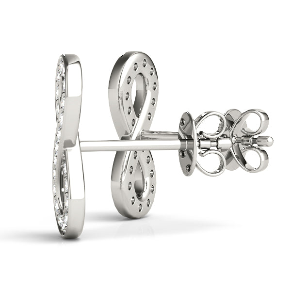 Love Promise lab-grown diamond earrings, 14k gold