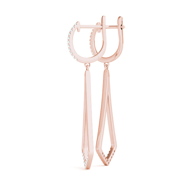 Blessed Drops lab-grown diamond drop earrings, 14k gold