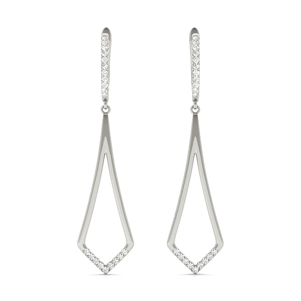 Blessed Drops lab-grown diamond drop earrings, 14k gold