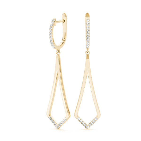 Blessed Drops lab-grown diamond drop earrings, 14k gold