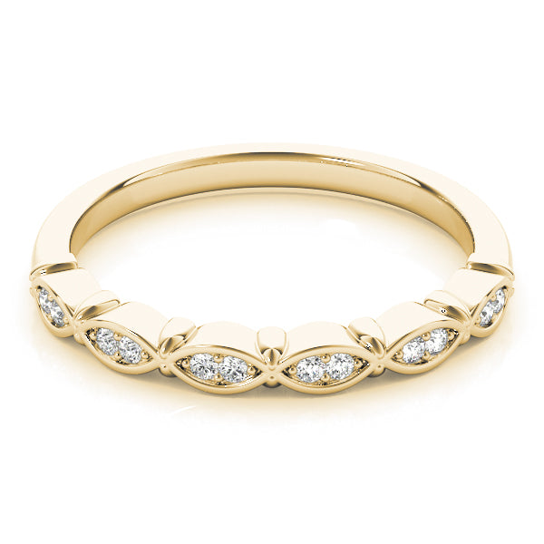 Watchful Grace lab-grown diamond eye band, 14k gold