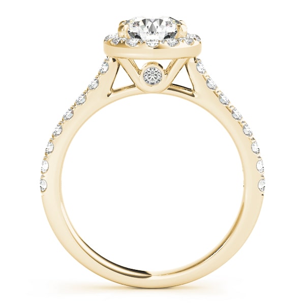 Halo Daybreak lab-grown diamond halo engagement ring, 14k yellow gold#Color_Yellow Gold