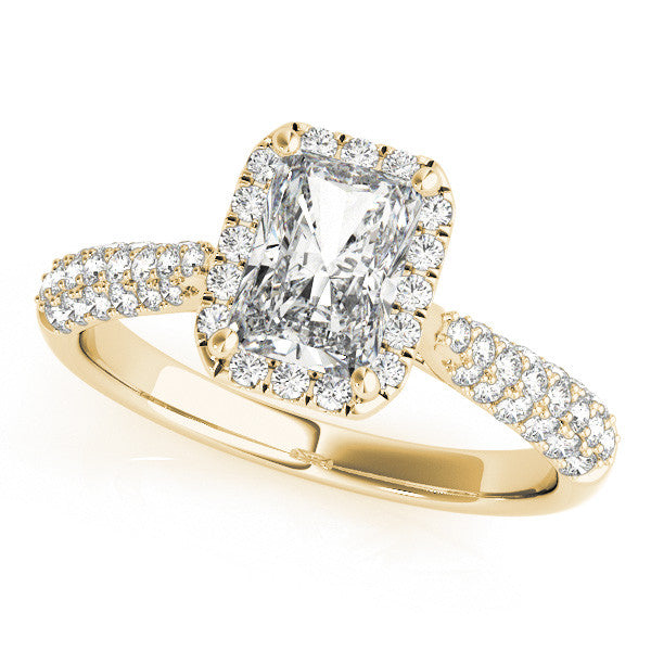 Blessed Halo lab-grown diamond halo engagement ring, 14k yellow gold#Color_Yellow Gold
