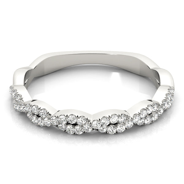 Bound Circle lab-grown diamond band, 14k gold