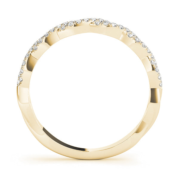 Bound Circle lab-grown diamond band, 14k gold