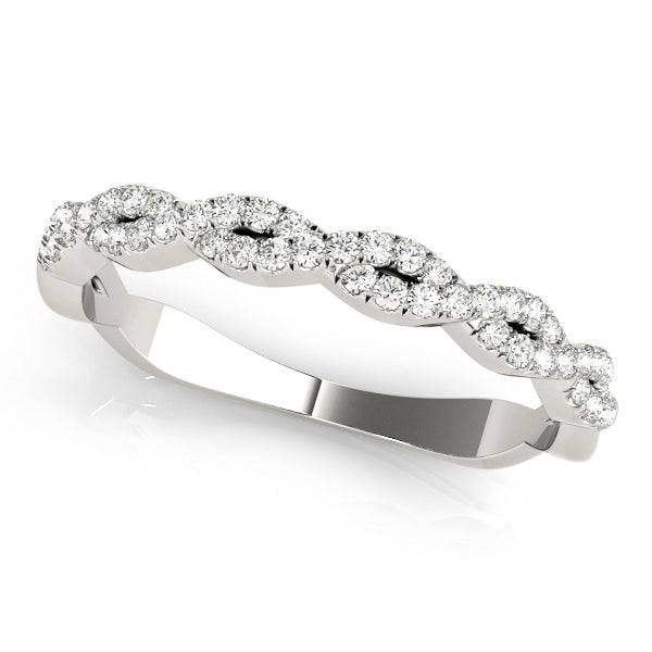 Bound Circle lab-grown diamond band, 14k gold