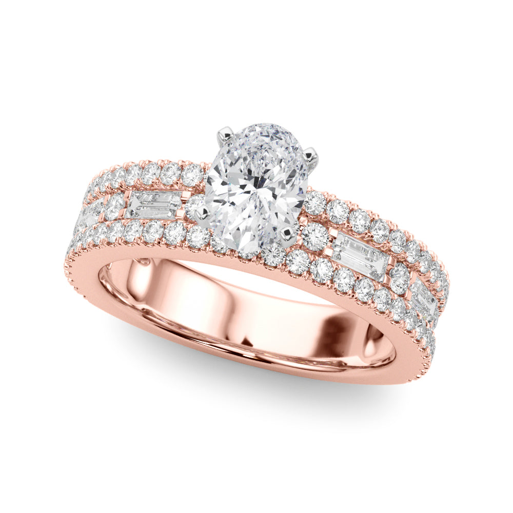 The Mazal lab-grown diamond engagement ring, 14k rose gold#Color_Rose Gold