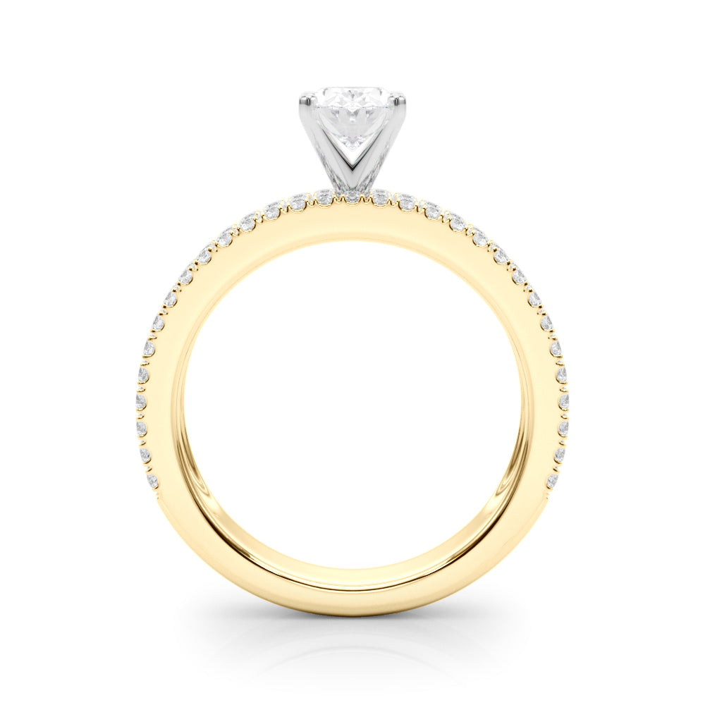 The Mazal lab-grown diamond engagement ring, 14k yellow gold#Color_Yellow Gold