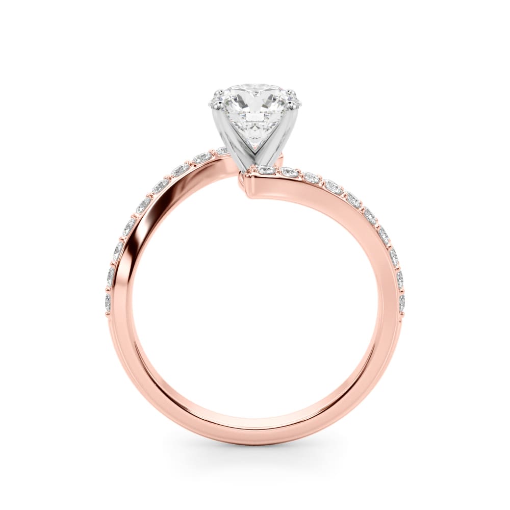 Open Promise lab-grown diamond engagement ring, 14k rose gold#Color_Rose Gold