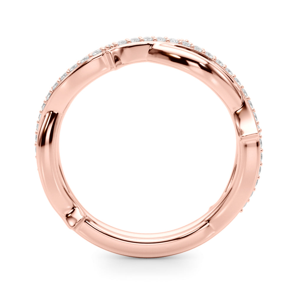 Vine Grove lab-grown diamond band, 14k gold