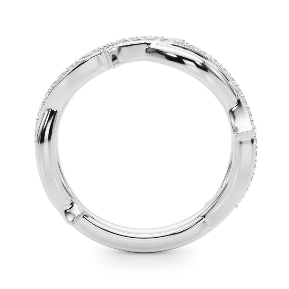 Vine Grove lab-grown diamond band, 14k gold