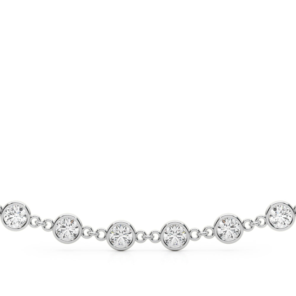 Linked Promise lab-grown diamond necklace, 14k gold