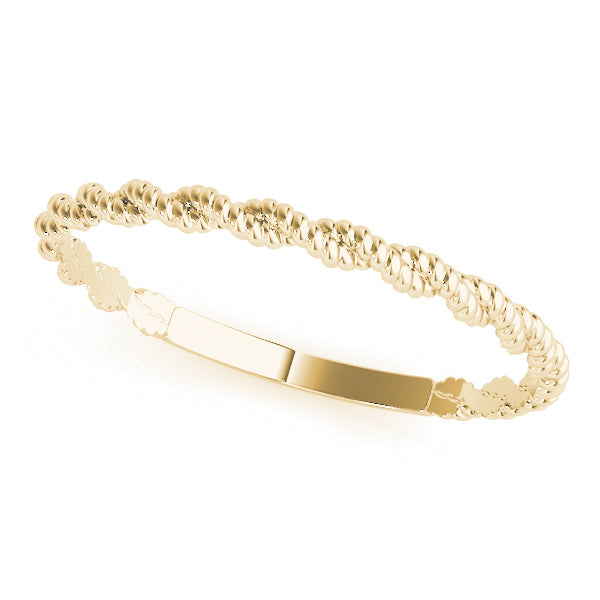 Bound Braid 14k gold braided band