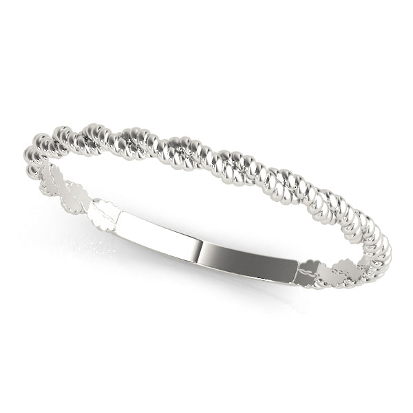 Bound Braid 14k gold braided band