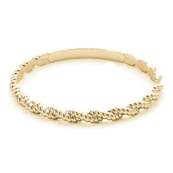 Bound Braid 14k gold braided band