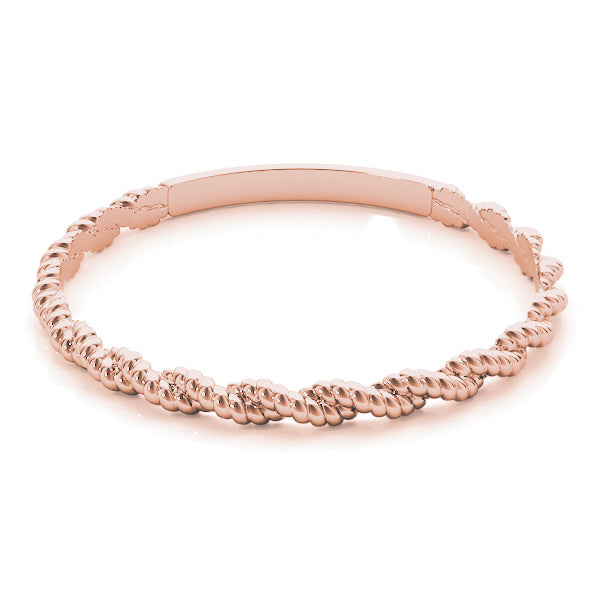 Bound Braid 14k gold braided band