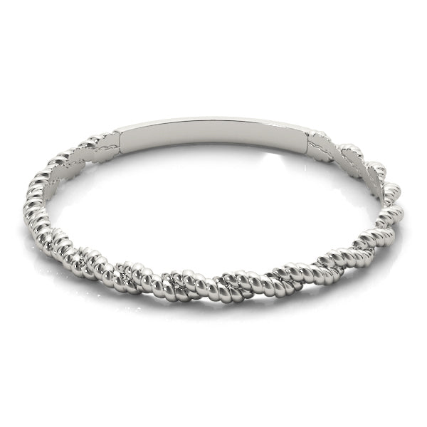 Bound Braid 14k gold braided band