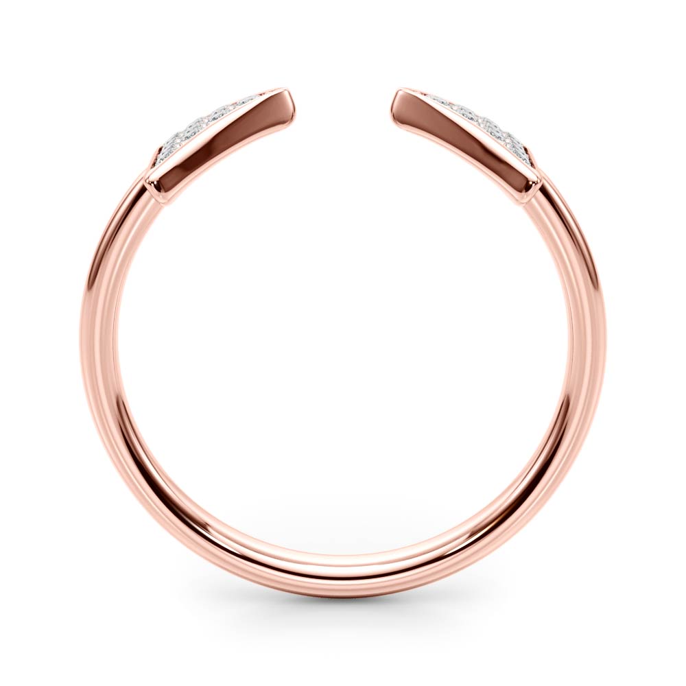 Double Favor lab-grown diamond ring, 14k gold