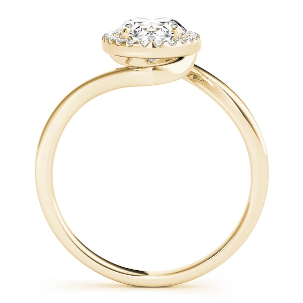 Oval Vow lab-grown diamond halo engagement ring, 14k yellow gold#Color_Yellow Gold
