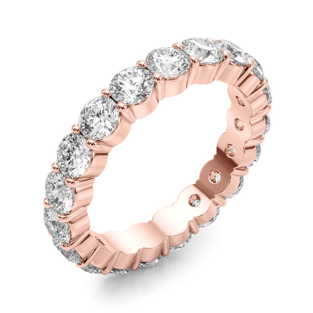 Daylight Circle lab-grown diamond eternity band, 14k gold