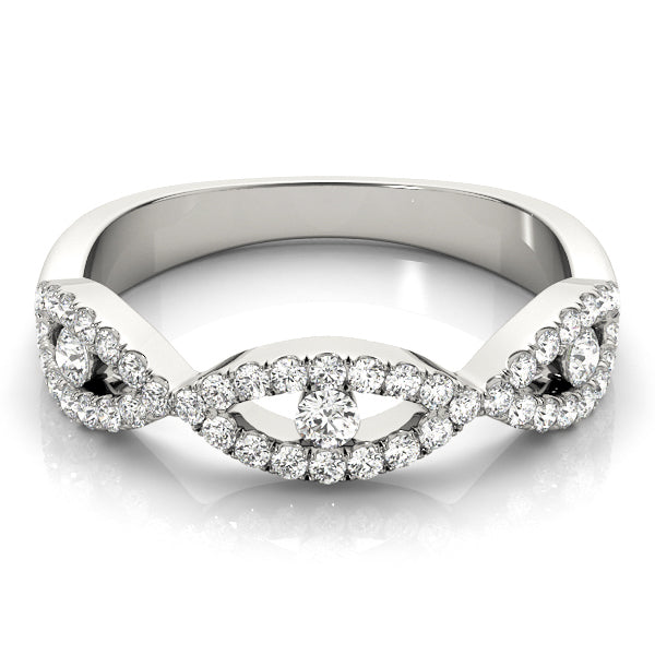 Charmed Eye lab-grown diamond eye ring, 14k white gold#Color_White Gold
