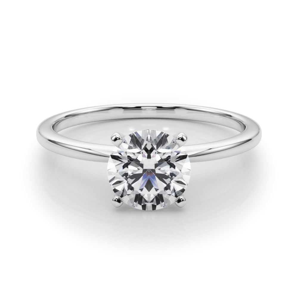 Daylight Solitaire lab-grown diamond solitaire, 14k white gold or platinum#Color_White Gold|Platinum
