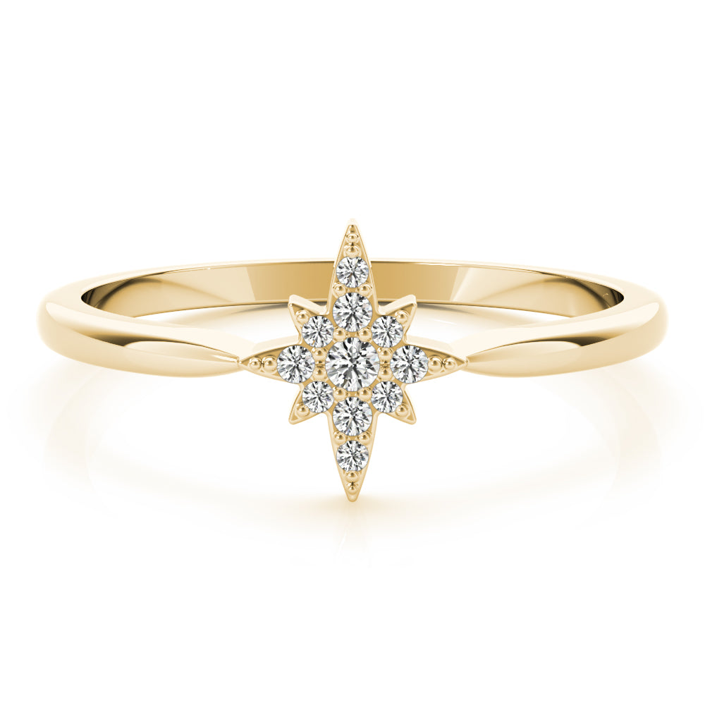 Star Flare lab-grown diamond ring, 14k gold