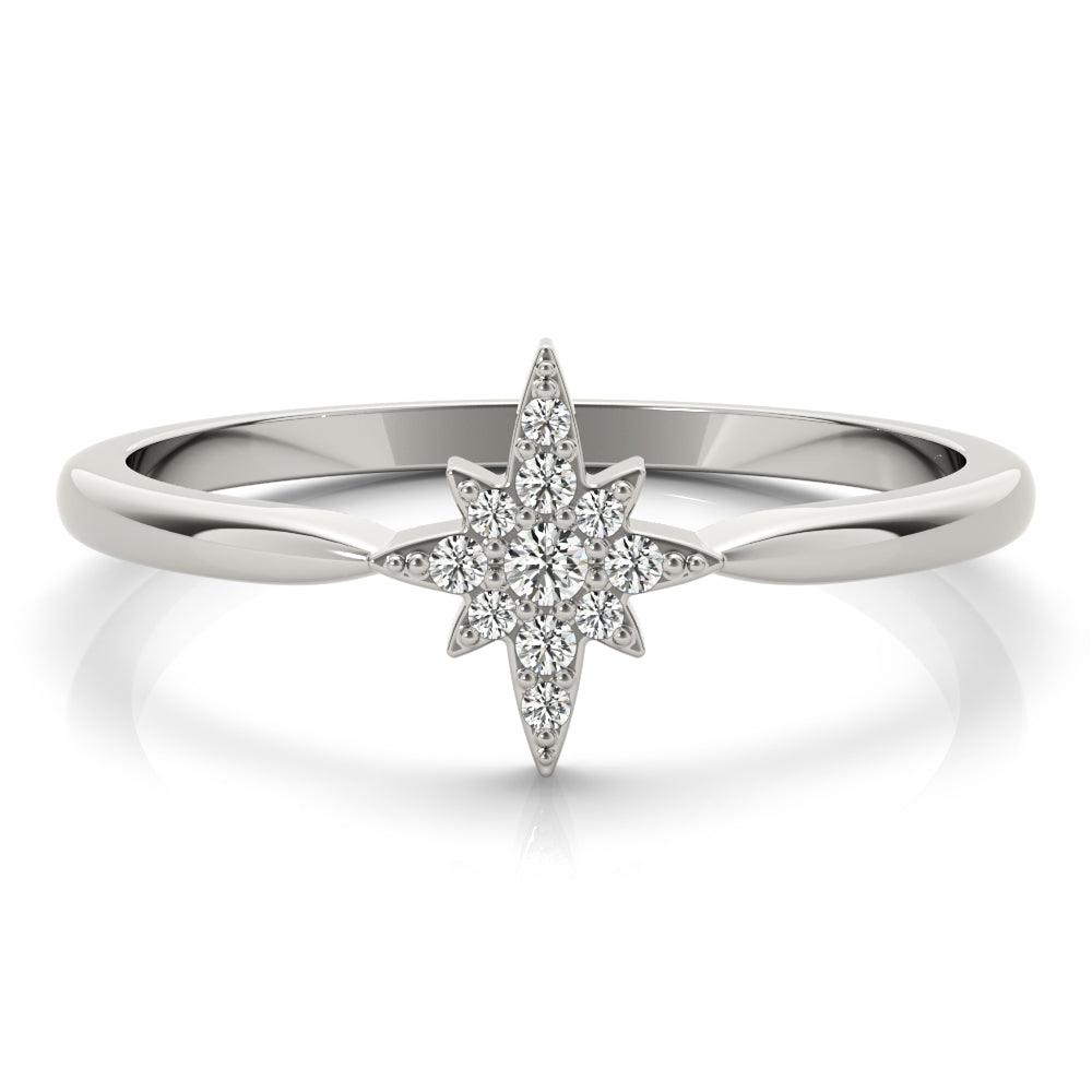 Star Flare lab-grown diamond ring, 14k gold