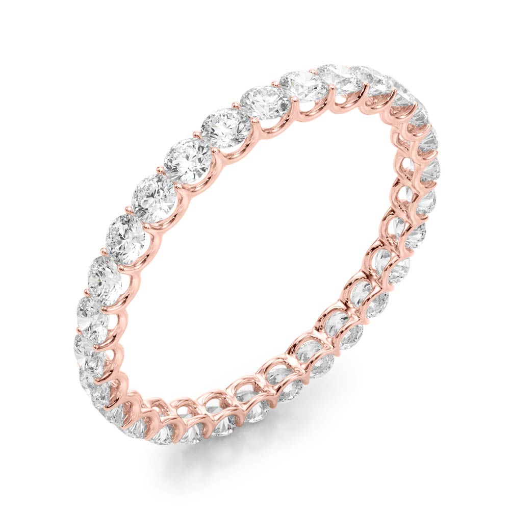 Full Circle lab-grown diamond eternity band, 14k rose gold#Color_Rose Gold
