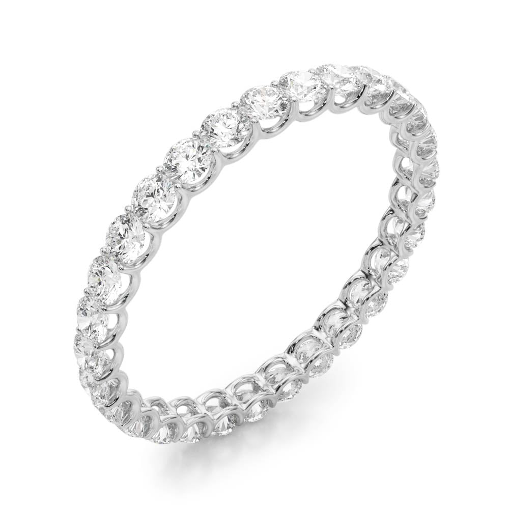 Full Circle lab-grown diamond eternity band, 14k white gold#Color_White Gold