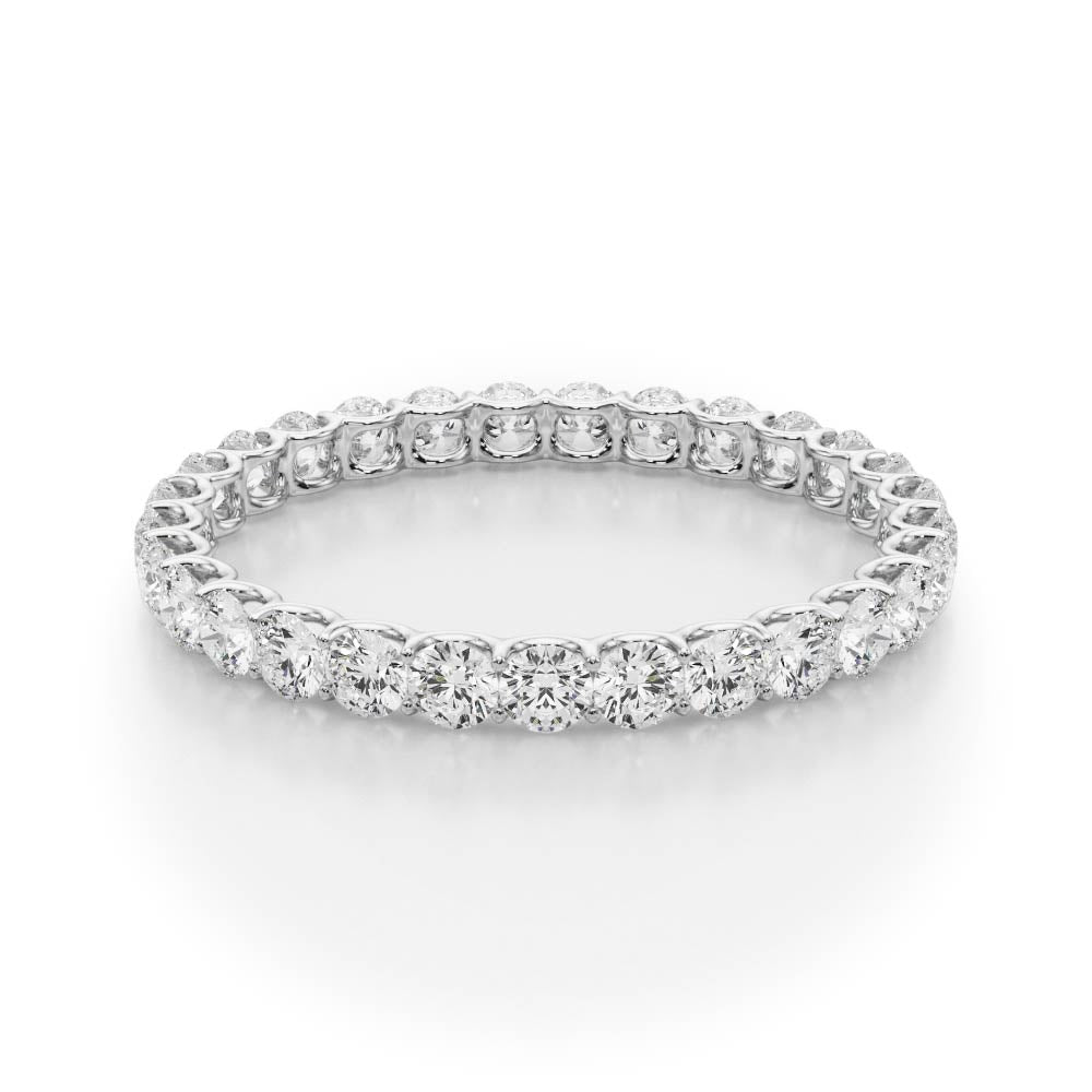 Full Circle lab-grown diamond eternity band, 14k white gold#Color_White Gold