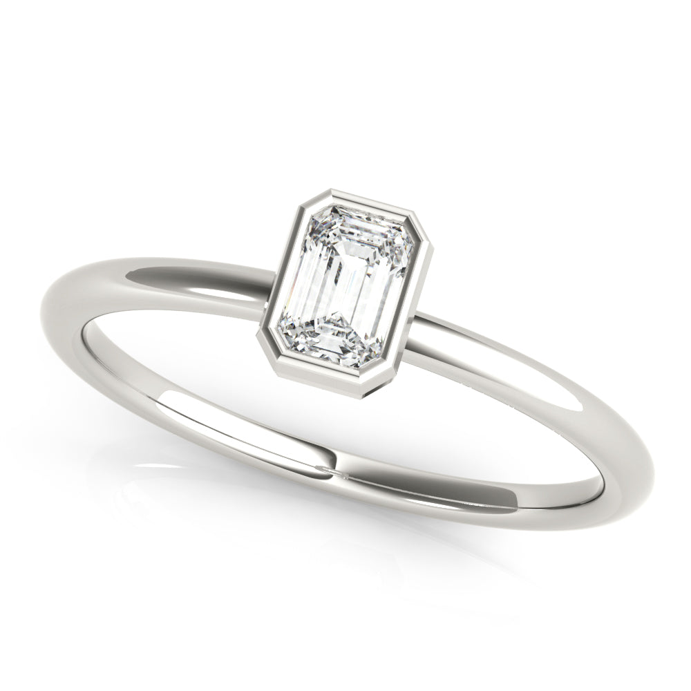 Bezel Pledge lab-grown diamond solitaire, 14k gold