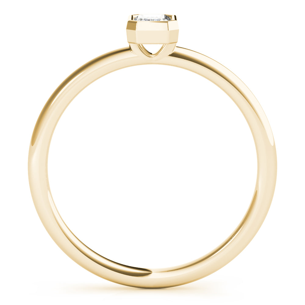 Bezel Pledge lab-grown diamond solitaire, 14k gold