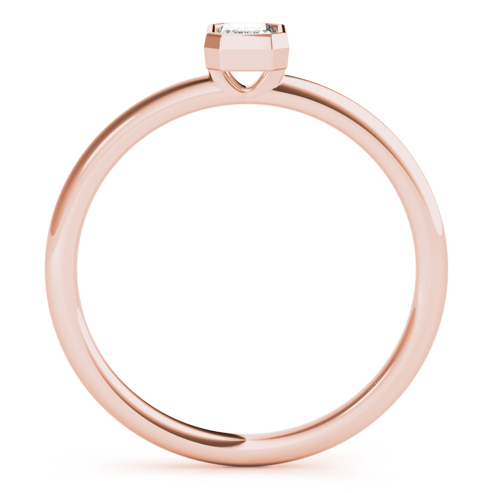 Bezel Pledge lab-grown diamond solitaire, 14k gold