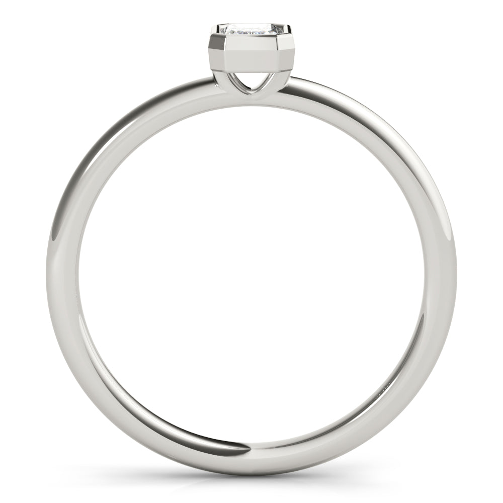 Bezel Pledge lab-grown diamond solitaire, 14k gold