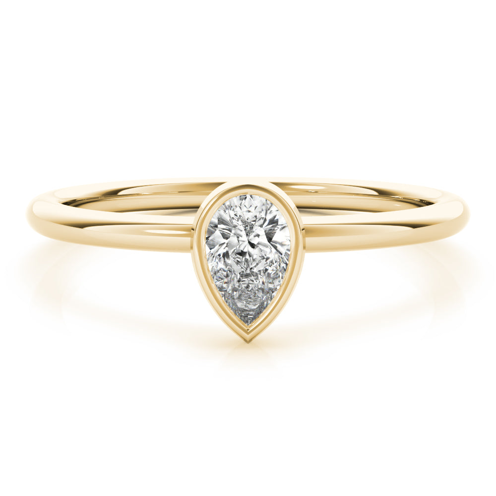 Pear Vow lab-grown diamond ring, 14k gold