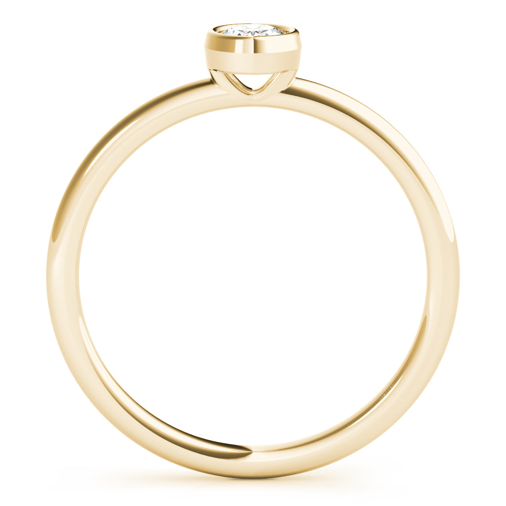 Oval Promise lab-grown diamond ring, 14k gold