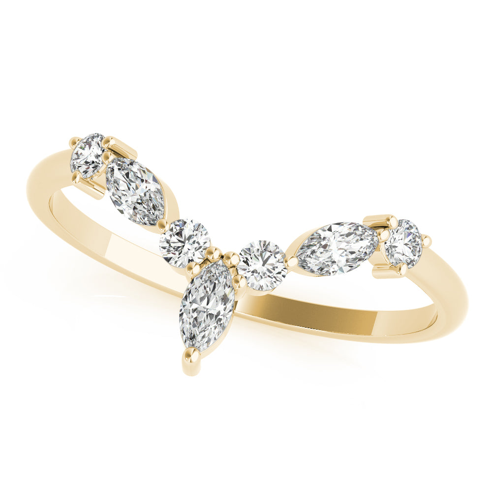Marquise Bloom lab-grown diamond ring, 14k yellow gold#Color_Yellow Gold