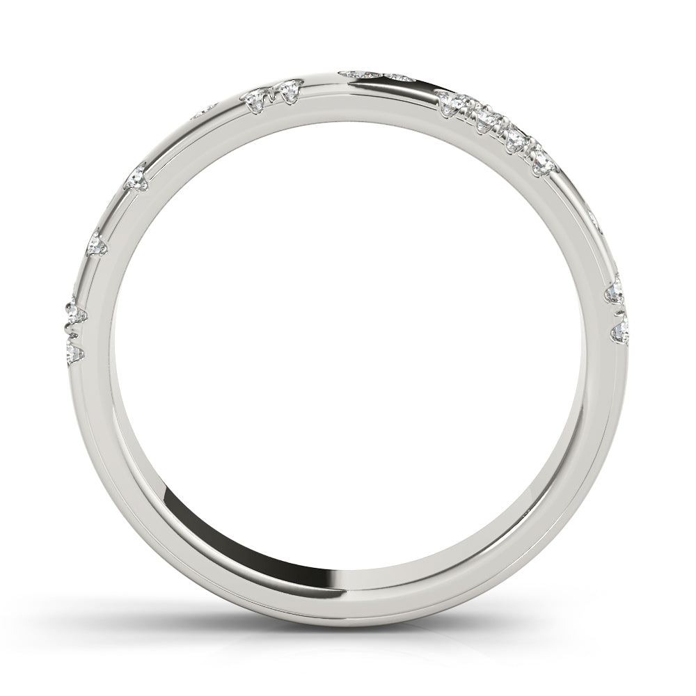 Scattered Bloom lab-grown diamond band, 14k gold