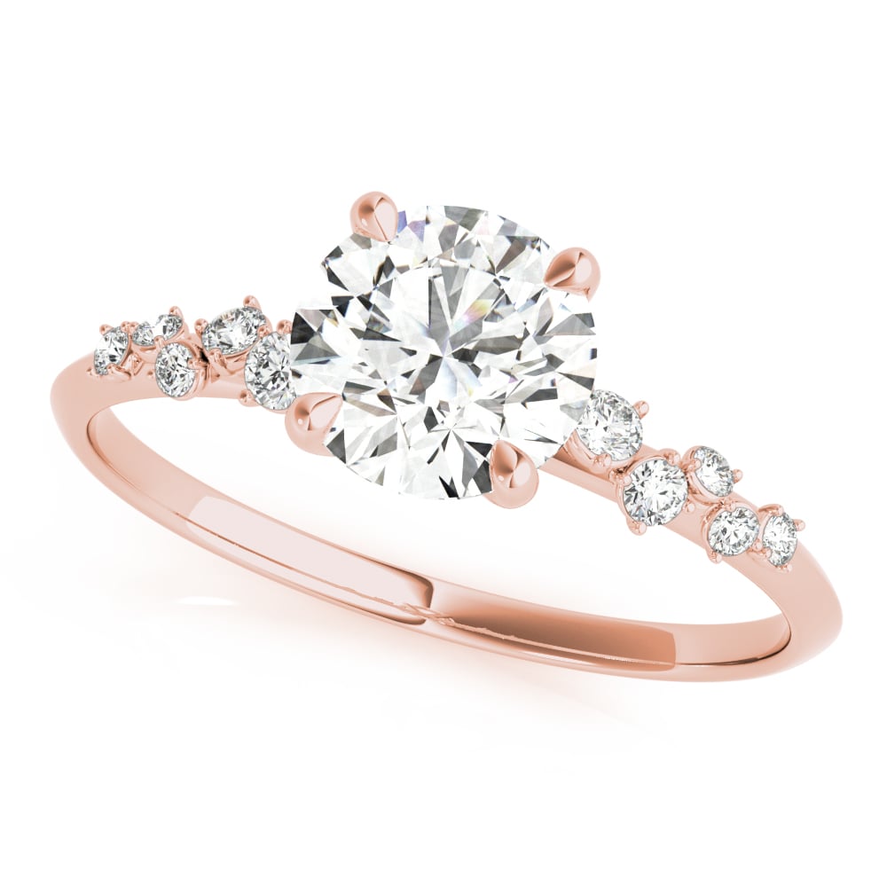 Favored Bloom lab-grown diamond engagement ring, 14k rose gold#Color_Rose Gold