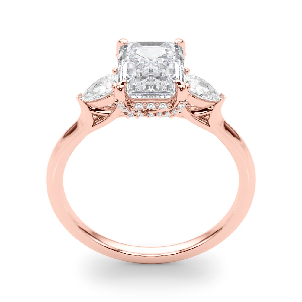 Given Grace lab-grown diamond engagement ring, 14k rose gold#Color_Rose Gold