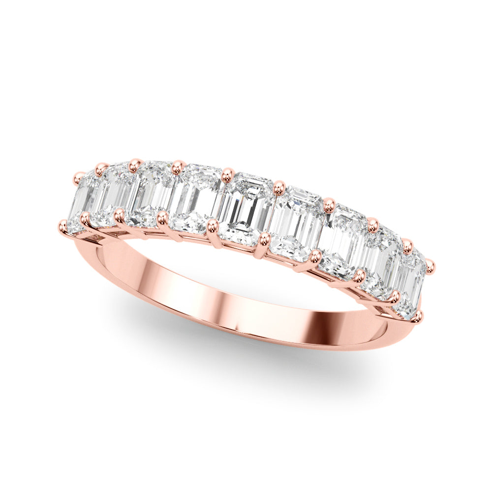 Dawn Chorus lab-grown diamond band, 14k gold