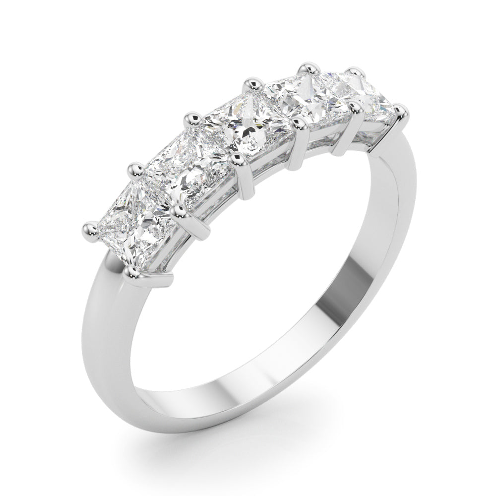 Five Lanterns lab-grown diamond five-stone ring, 14k white gold#Color_White Gold