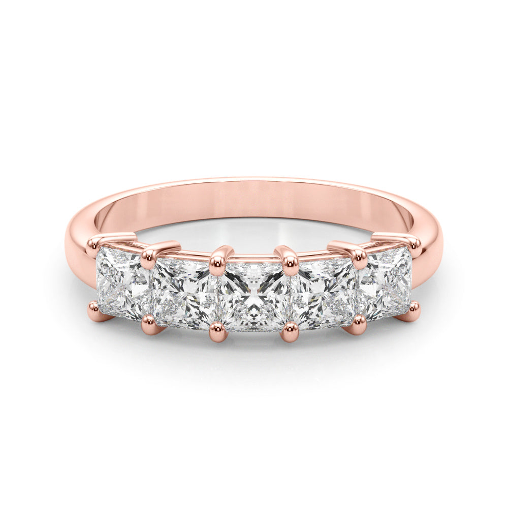 Five Lanterns lab-grown diamond five-stone ring, 14k rose gold#Color_Rose Gold