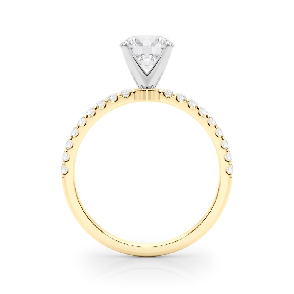 Full Dawn lab-grown diamond engagement ring, 14k yellow gold#Color_Yellow Gold